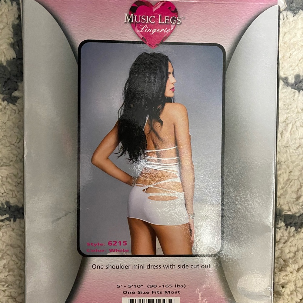 Music Legs white dress